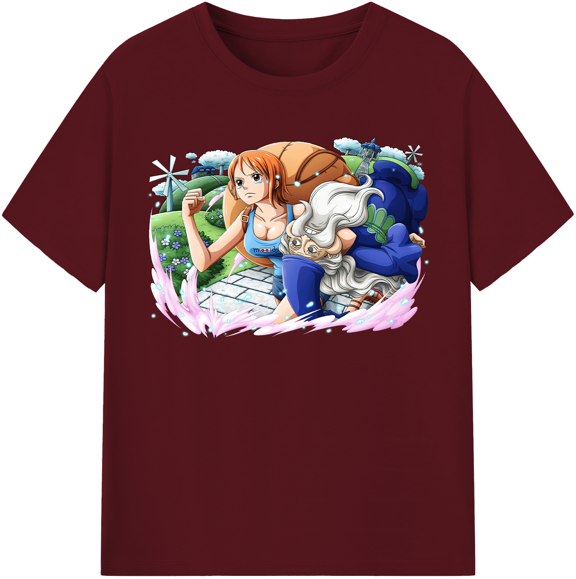 ワンピース ナミ ONE PIECE Nami 綿100％半袖Tシャツ（フロントプリント）